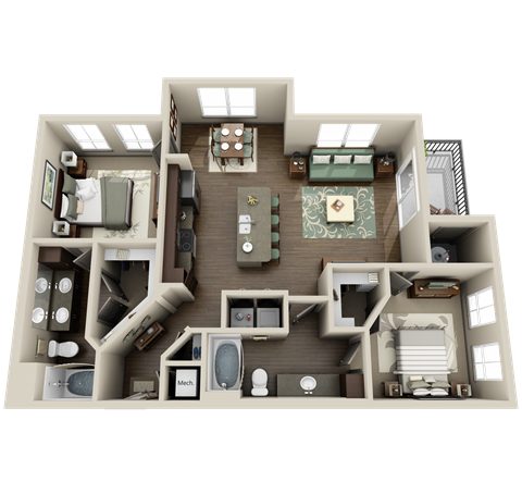 Arden Woods B2 Floor Plan